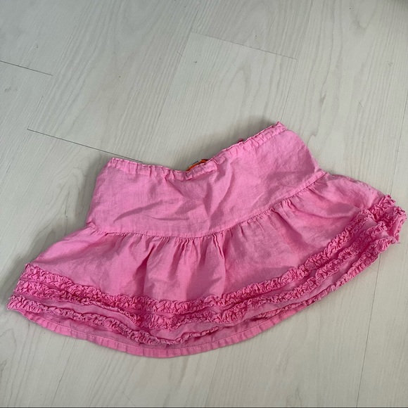 Vintage Juicy Couture Mini Linen Skirt - Picture 4 of 5